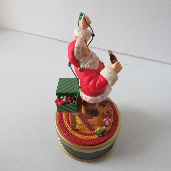 Christmas Vintage Coca-Cola Musical Collection Santa Decorating The Tree WORKS - Picture 8 of 15